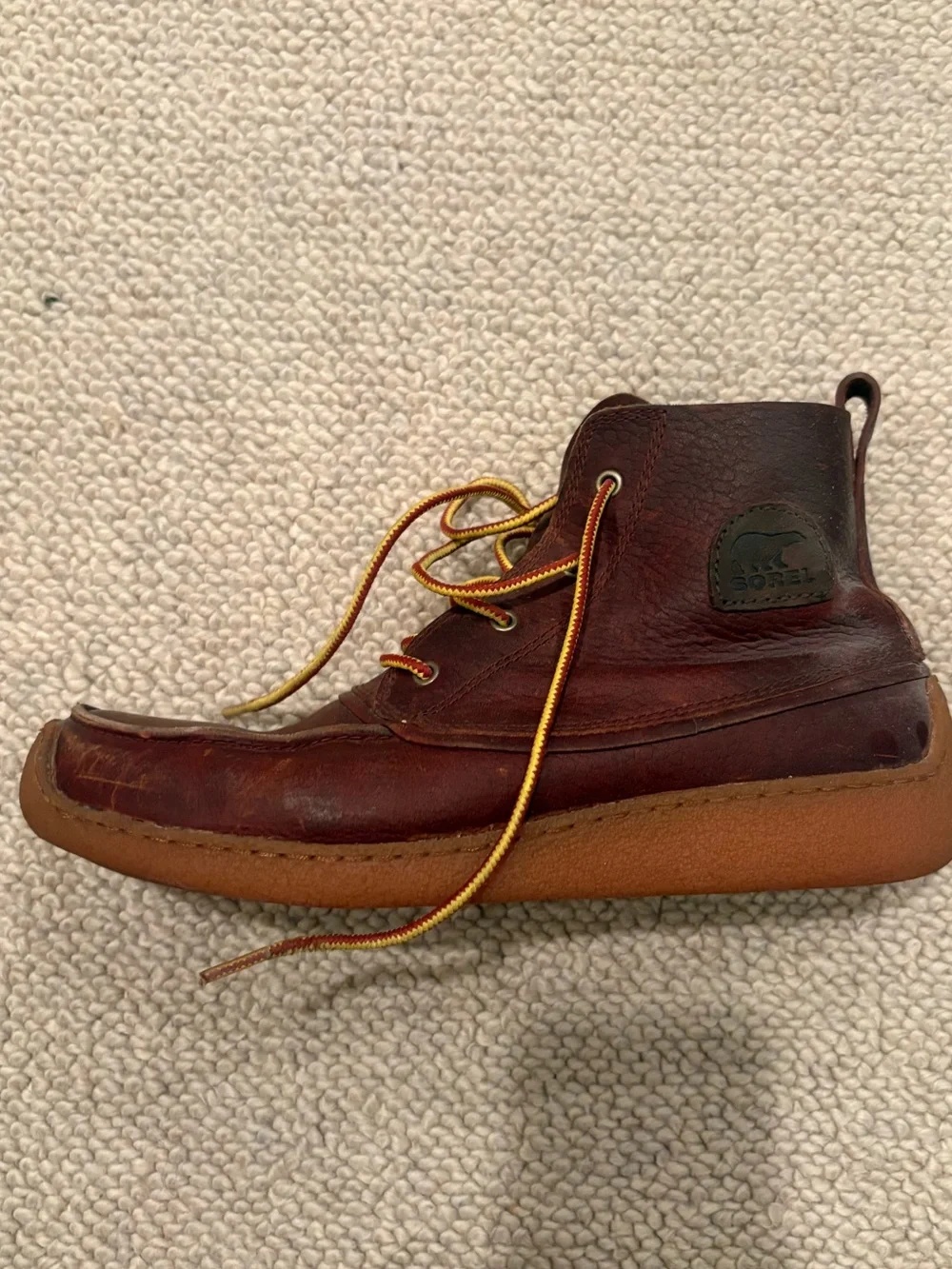 Sorel Men’s Dark Brown Leather Chukka Boot with Tan Sole
